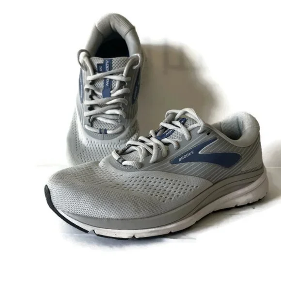 Brooks Addiction 14 Womens Pre-owned Two Tone Gray Running Sneakers - sz 8.5 EE - Picture 4 of 8